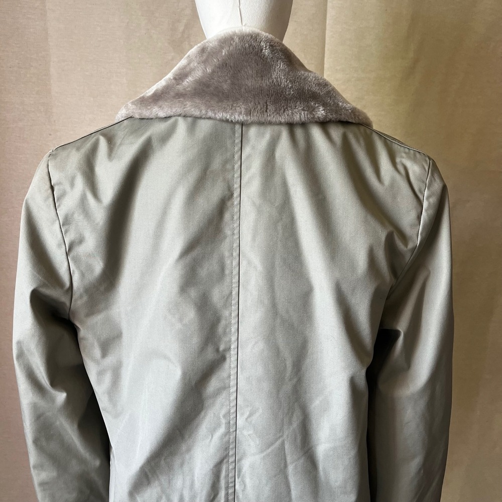 Vintage Maine Guide by Congress Gray Coat with Faux Fur Lining Sz 40 Made in USA - Picture 5 of 11